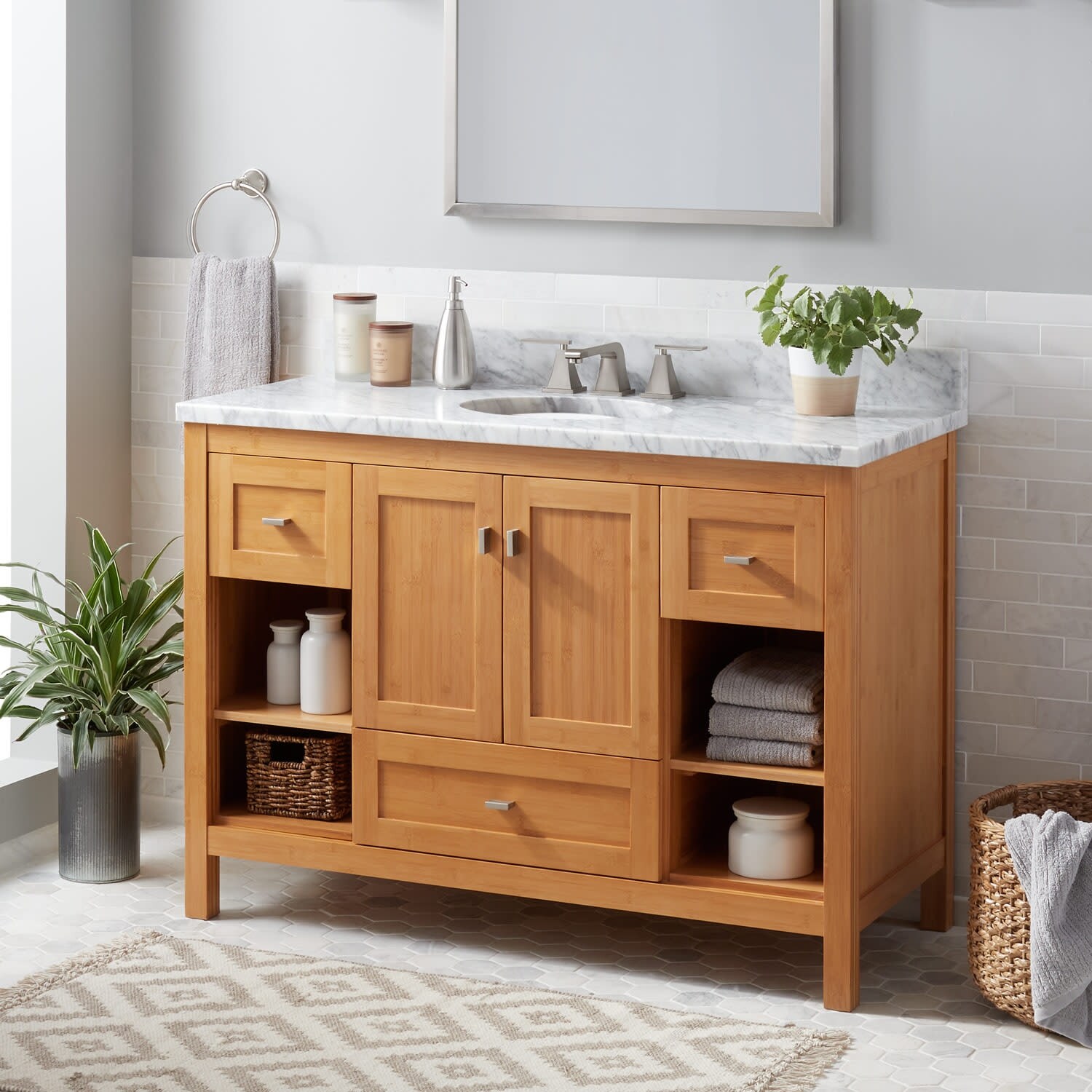 Bamboo Bathroom Vanities Everything Bathroom